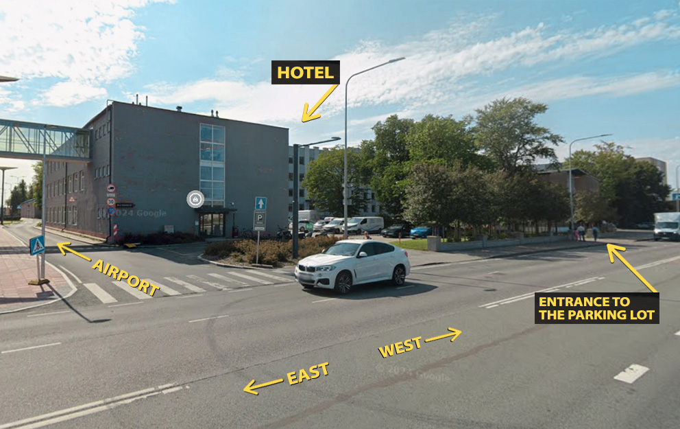 Parking lot entrance: view from Suur-Sõjamäe street